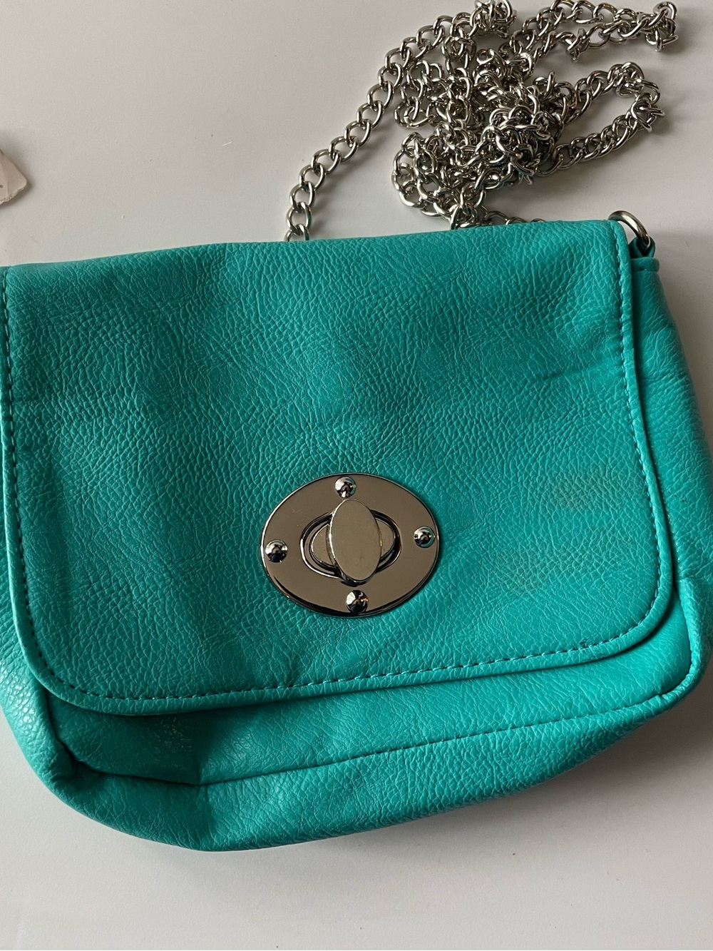 Dots Teal Crossbody Purse – Cute & Compact